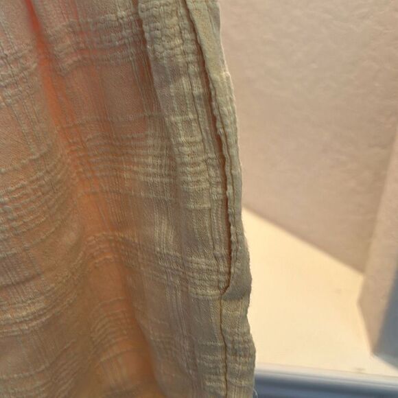 L Space Womens Large Pull On Elastic Waist Shorts Yellow Textured Tassels NWT - Picture 4 of 6